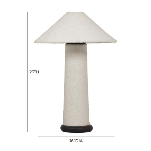 Vivienne Fontaine White Boucle Table Lamp - image 7