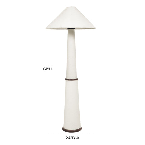 Vivienne Fontaine White Boucle Floor Lamp - image 6