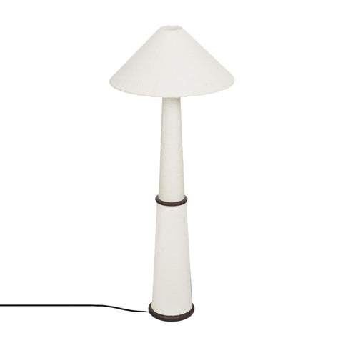 Vivienne Fontaine White Boucle Floor Lamp - image 3