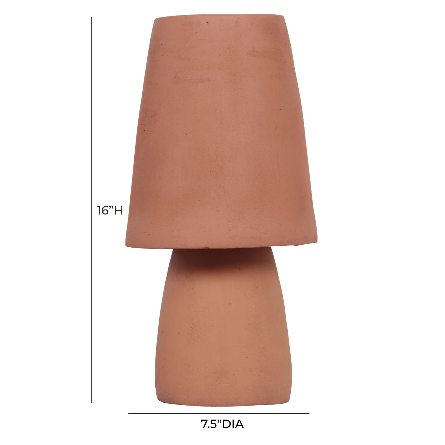 titan natural terracotta table lamp