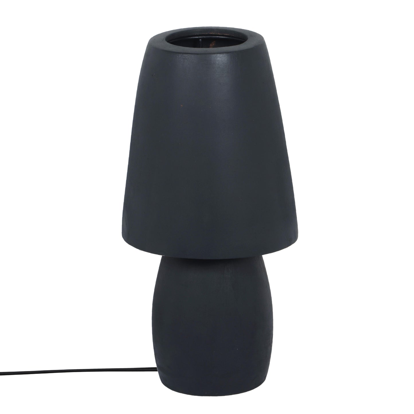 titan blue terracotta table lamp