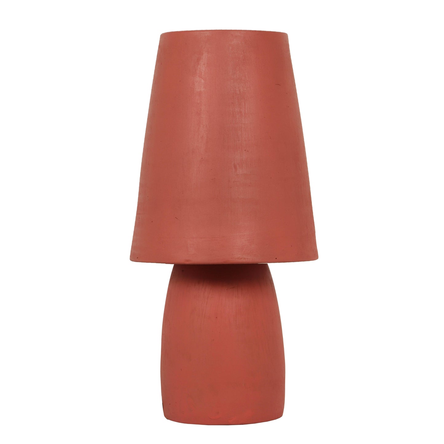 titan red terracotta table lamp