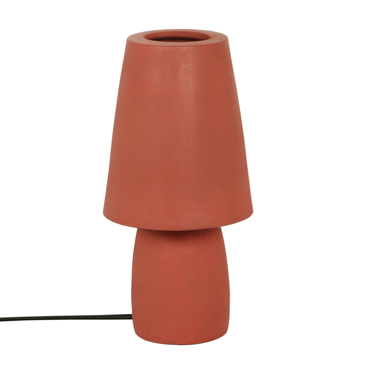 titan red terracotta table lamp