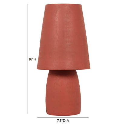 Titan Red Terracotta Table Lamp