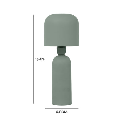 Memphis Green Metal Table Lamp