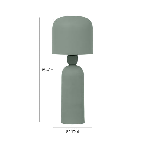 Memphis Green Metal Table Lamp