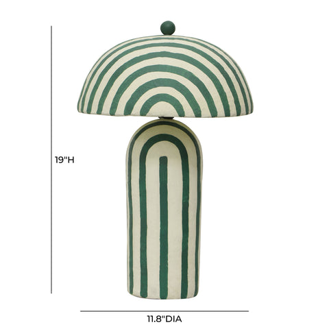 Valentina Montrose Striped Papier Mache Table Lamp - image 5