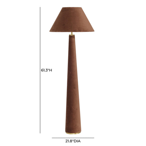 Odette Laurent Velvet Floor Lamp - image 6