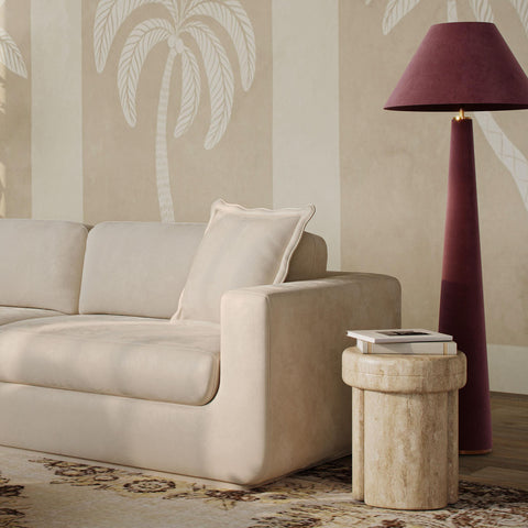 Odette Laurent Velvet Floor Lamp - image 2