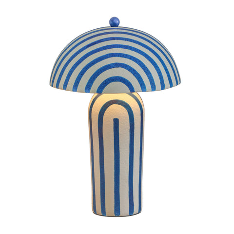 Valentina Montrose Striped Papier Mache Table Lamp - image 2