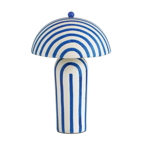Valentina Montrose Striped Papier Mache Table Lamp - image 3