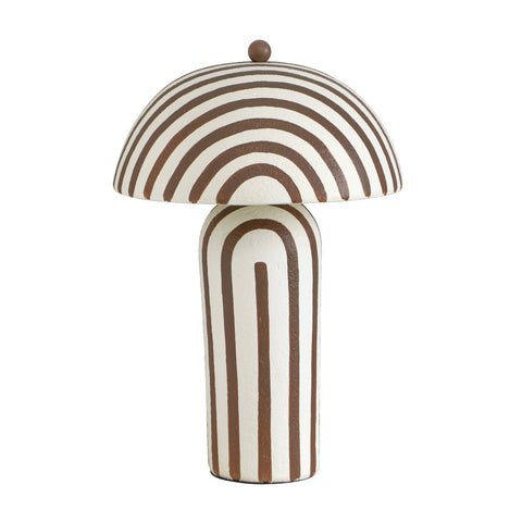 Valentina Montrose Striped Papier Mache Table Lamp - image 3