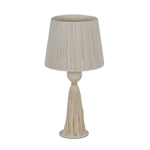 Rosalie Siena White Cotton Table Lamp - image 3