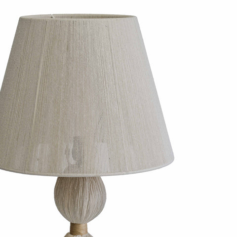 Rosalie Siena White Cotton Table Lamp - image 5
