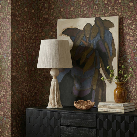 Rosalie Siena White Cotton Table Lamp - image 2