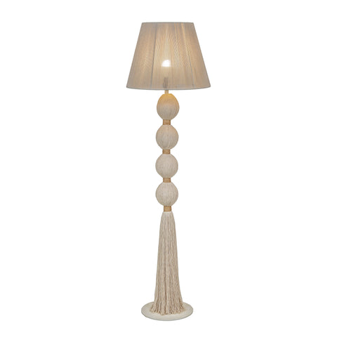 Rosalie Siena White Cotton Floor Lamp - image 3