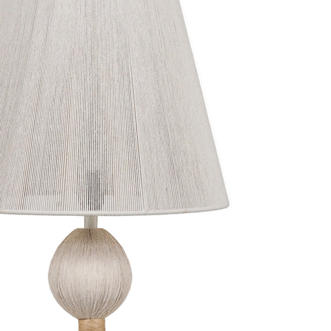 Rosalie Siena White Cotton Floor Lamp - image 4