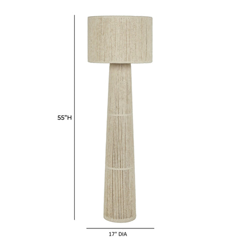 Giselle Valois Natural Chenille Fiber Floor Lamp - image 6