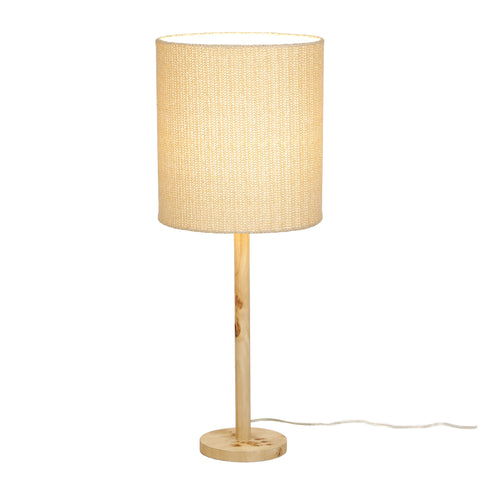 Arielle Monaco Natural Burl and Raffia Contract-Grade Table Lamp - image 4