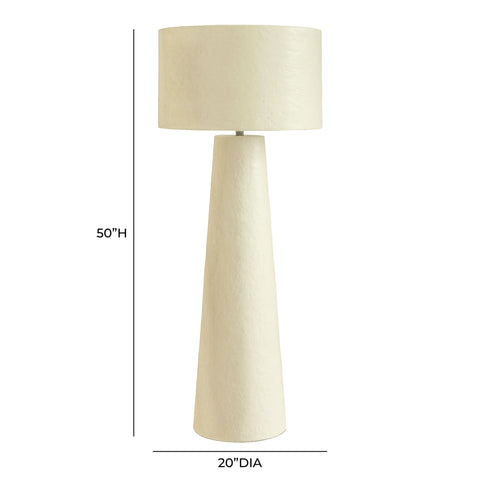 Sabine Versailles Cream Papier Mache Floor Lamp - image 6