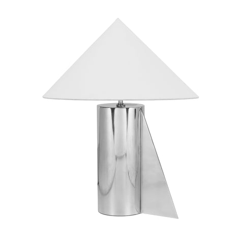 Beatrice Laurent Angled Chrome Table Lamp - image 4