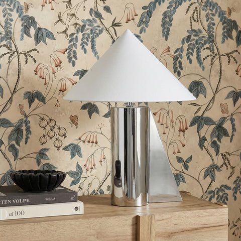 Beatrice Laurent Angled Chrome Table Lamp - image 2