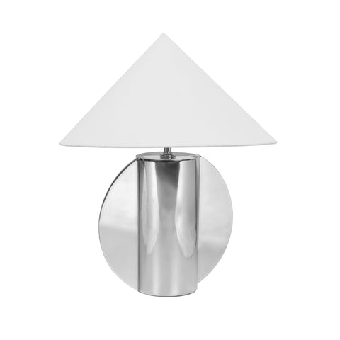 Beatrice Laurent Semi-Circled Chrome Table Lamp - image 4