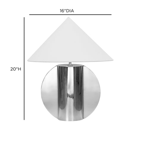 Beatrice Laurent Semi-Circled Chrome Table Lamp - image 6