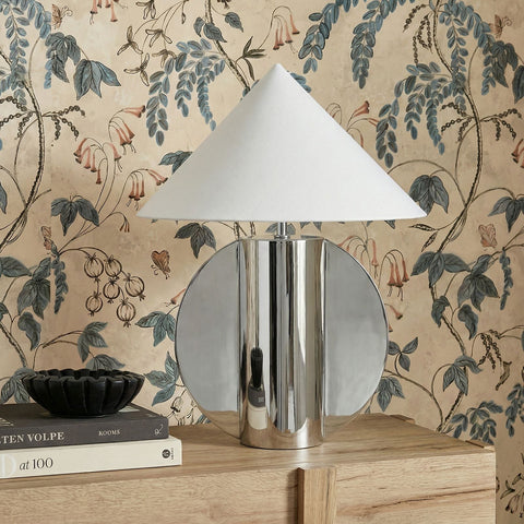 Beatrice Laurent Semi-Circled Chrome Table Lamp - image 2