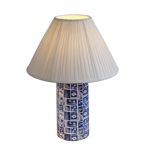 Rosalie StClair Blue Pleated Table Lamp - image 3