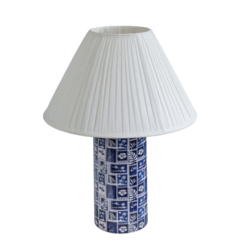 Rosalie StClair Blue Pleated Table Lamp - image 4