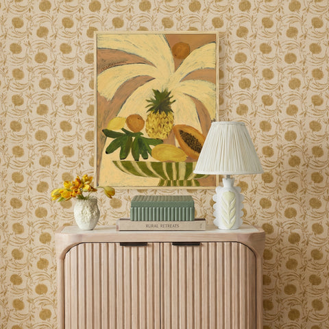 Arielle Fontaine Scalloped Papier Mache Flower Pleated Table Lamp - image 2