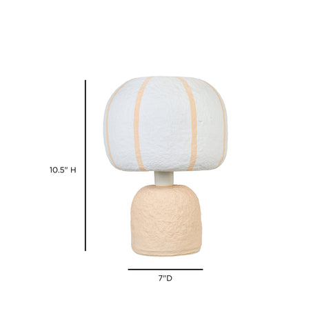 Beatrice Navarre Cotton Mache Table Lamp - image 6