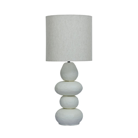 Odette Ravenna Cream Papier Mache Table Lamp - image 2
