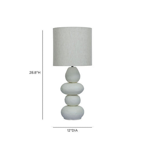 Odette Ravenna Cream Papier Mache Table Lamp - image 5