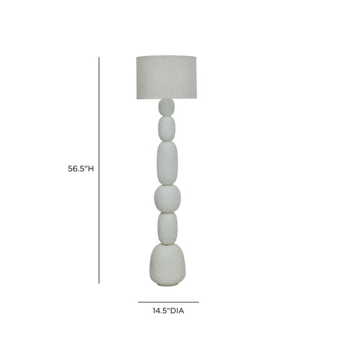 Odette Ravenna Cream Papier Mache Floor Lamp - image 6