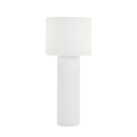 Klondike Cream Linen Floor Lamp