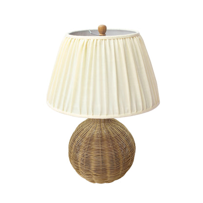 Klondike Cream & Natural Rattan Table Lamp