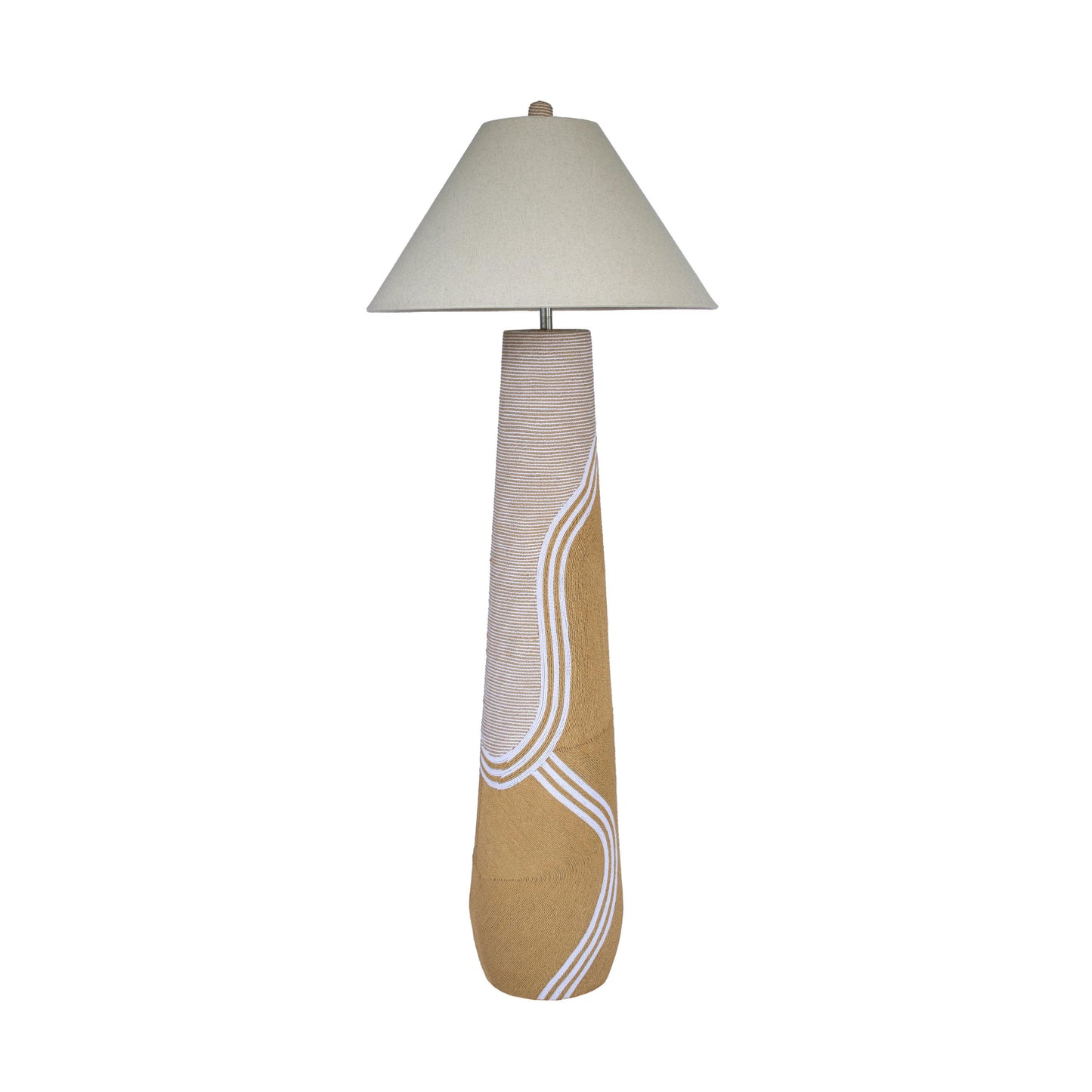 desiree natural woven floor lamp