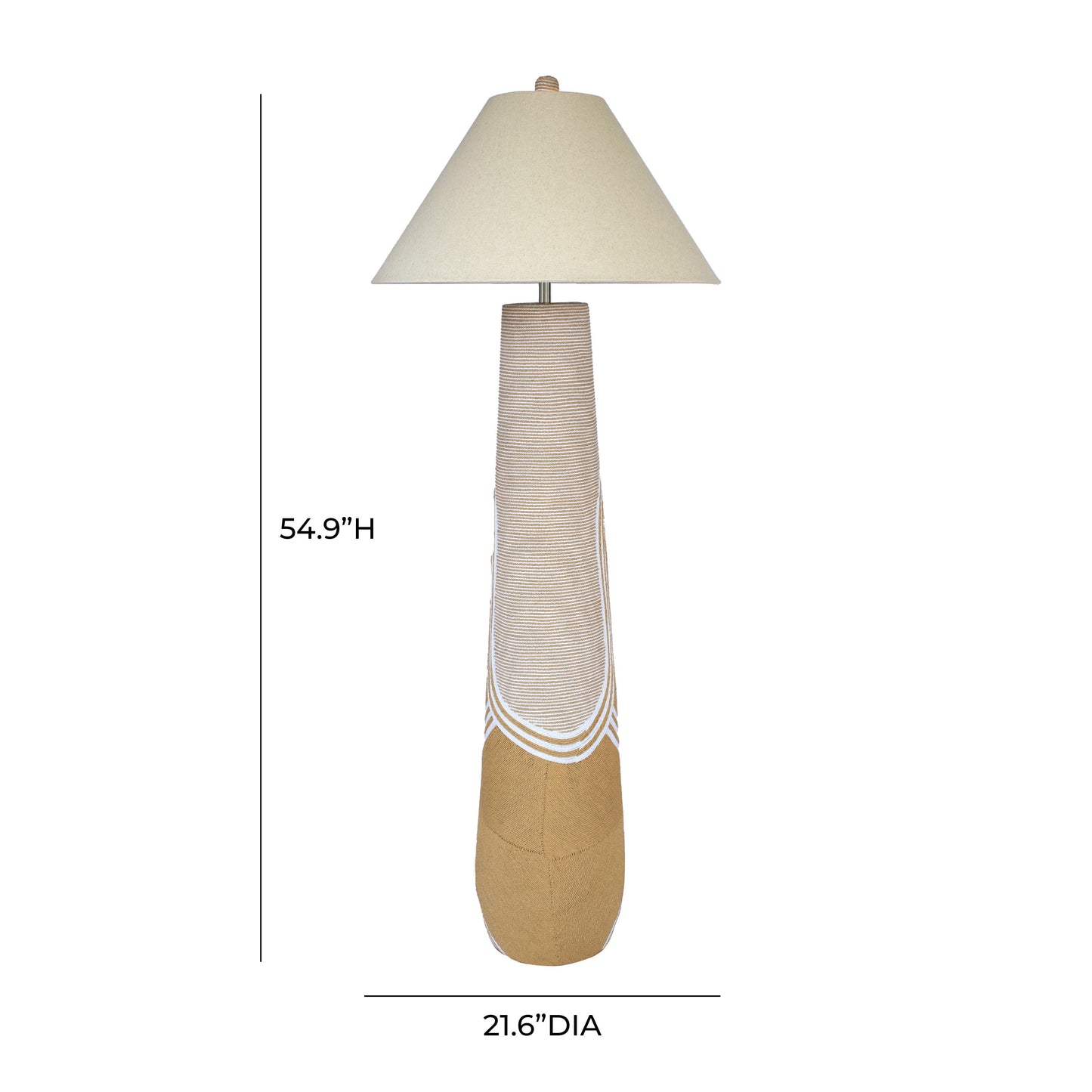 desiree natural woven floor lamp