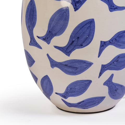 Anais Sorrento White &amp; Blue Ceramic Table Lamp - image 4