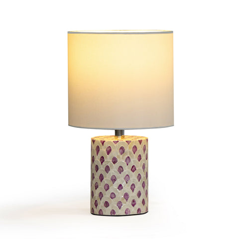 Camille Orleans White Capiz Shell Table Lamp - image 3