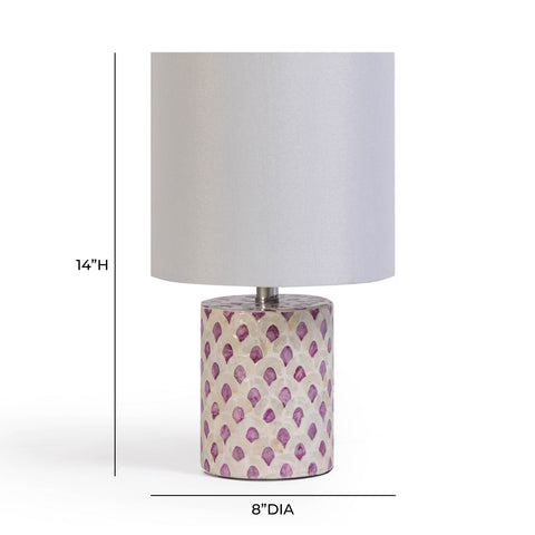 Camille Orleans White Capiz Shell Table Lamp - image 6