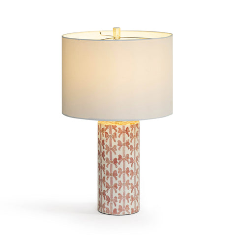 Beatrice Monaco Pink Ribbon Capiz Shell Table Lamp - image 3