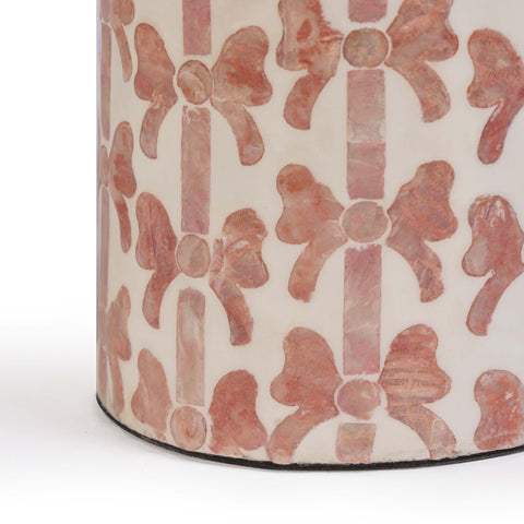 Beatrice Monaco Pink Ribbon Capiz Shell Table Lamp - image 6
