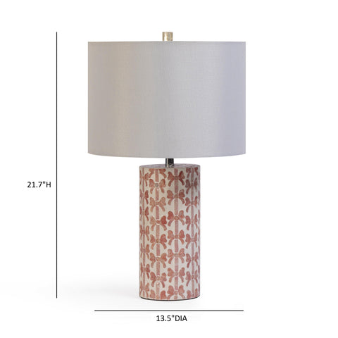 Beatrice Monaco Pink Ribbon Capiz Shell Table Lamp - image 8