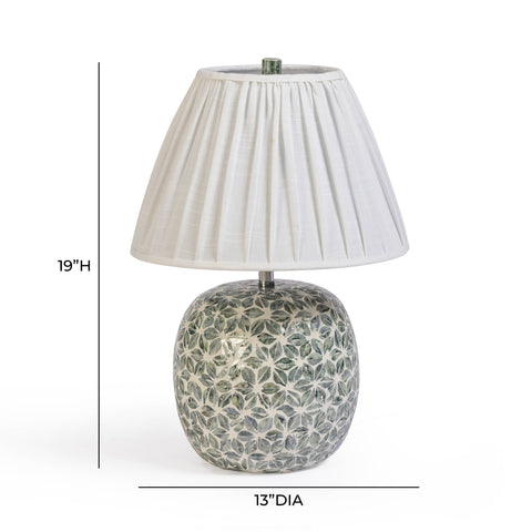 Valentina Versailles Green Capiz Shell Table Lamp - image 7