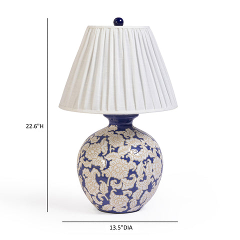 Isabelle Devereux Blue &amp; White Table Lamp - image 7