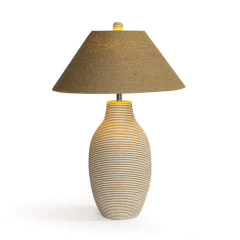 Florence Valois Natural Jute and Cotton Table Lamp - image 3