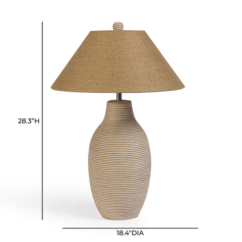 Florence Valois Natural Jute and Cotton Table Lamp - image 6